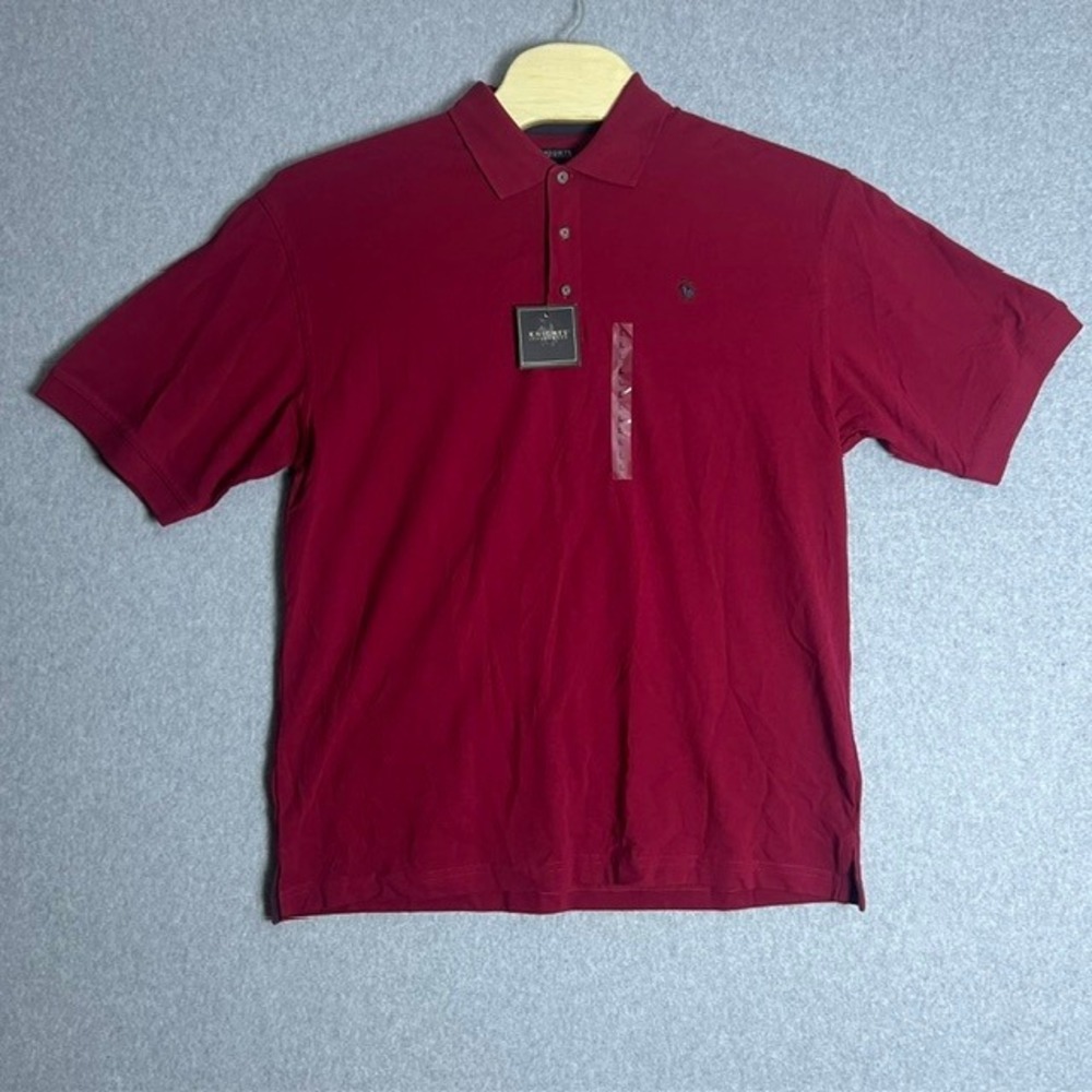 NWT Knights Sportswear Men's Red Short Sleeve‎ Polo Shirt Size Large